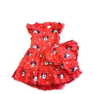 Disney Baby Mini mouse dress and diaper cover set!